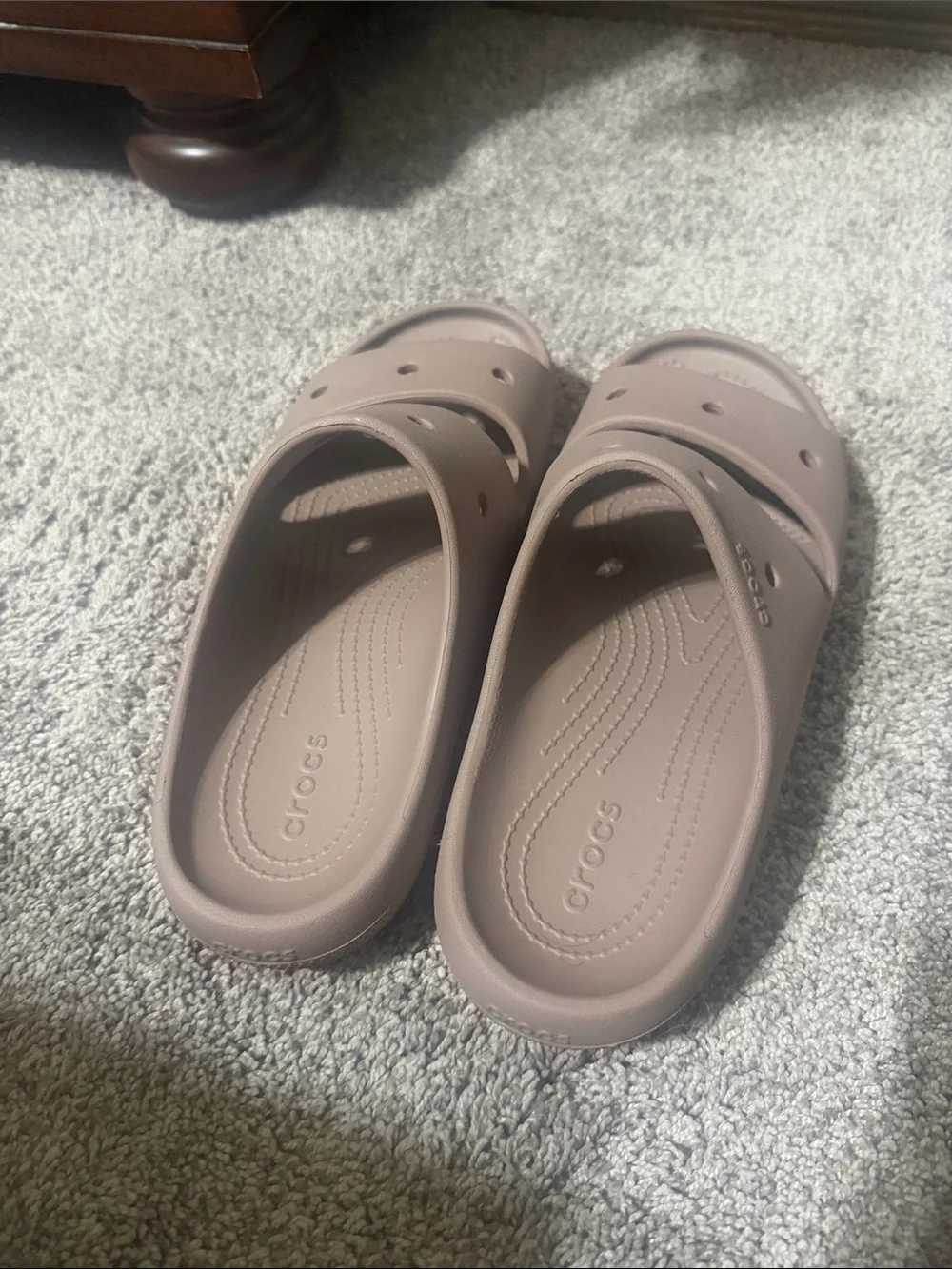 Tan Croc Sandals
